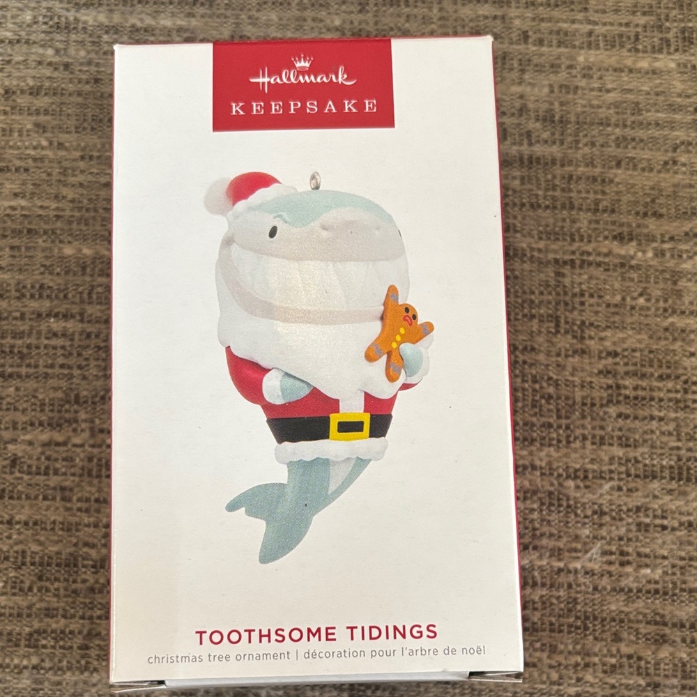 Hallmark Keepsake Toothsome Tidings Ornament - White, Red, and Orange